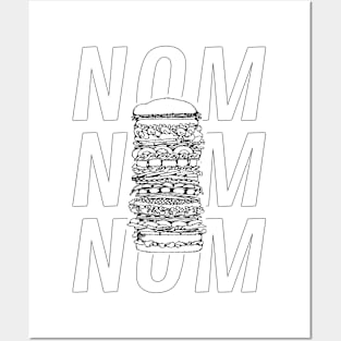 Nom Nom Sandwich Fan Posters and Art